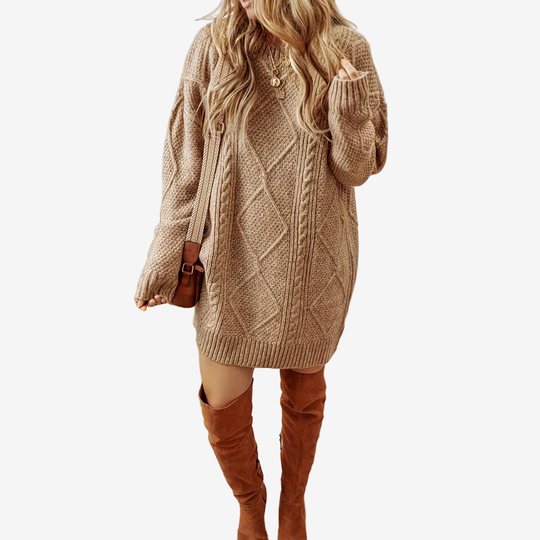 Astra™ Maglione ha lavorato a maglia a trecce