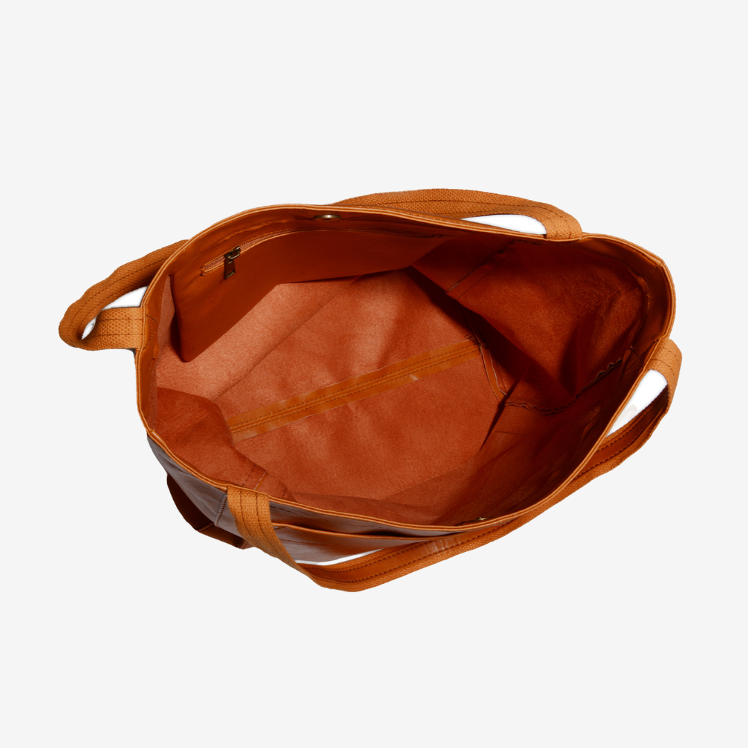 Borsa tote Evelyne™ in pelle vintage