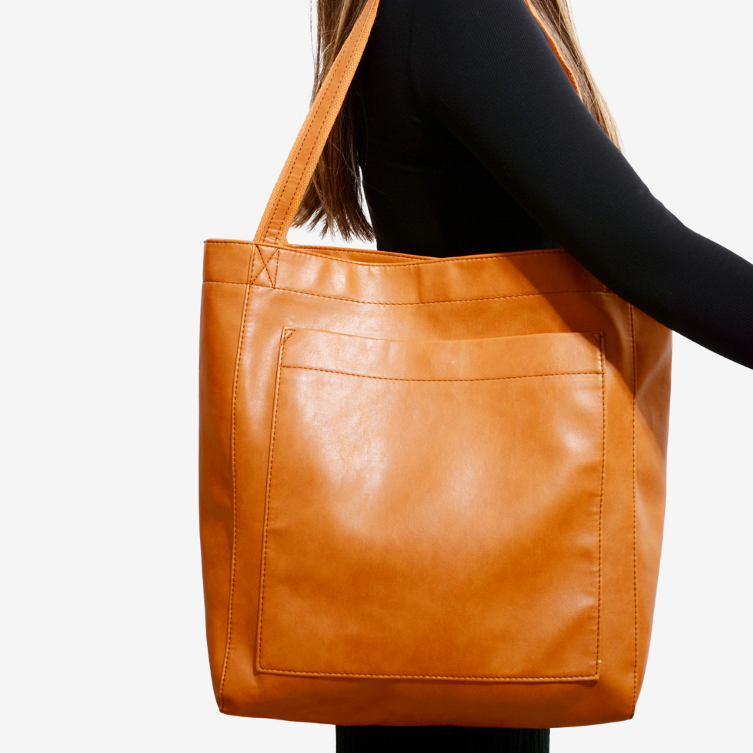 Borsa tote Evelyne™ in pelle vintage