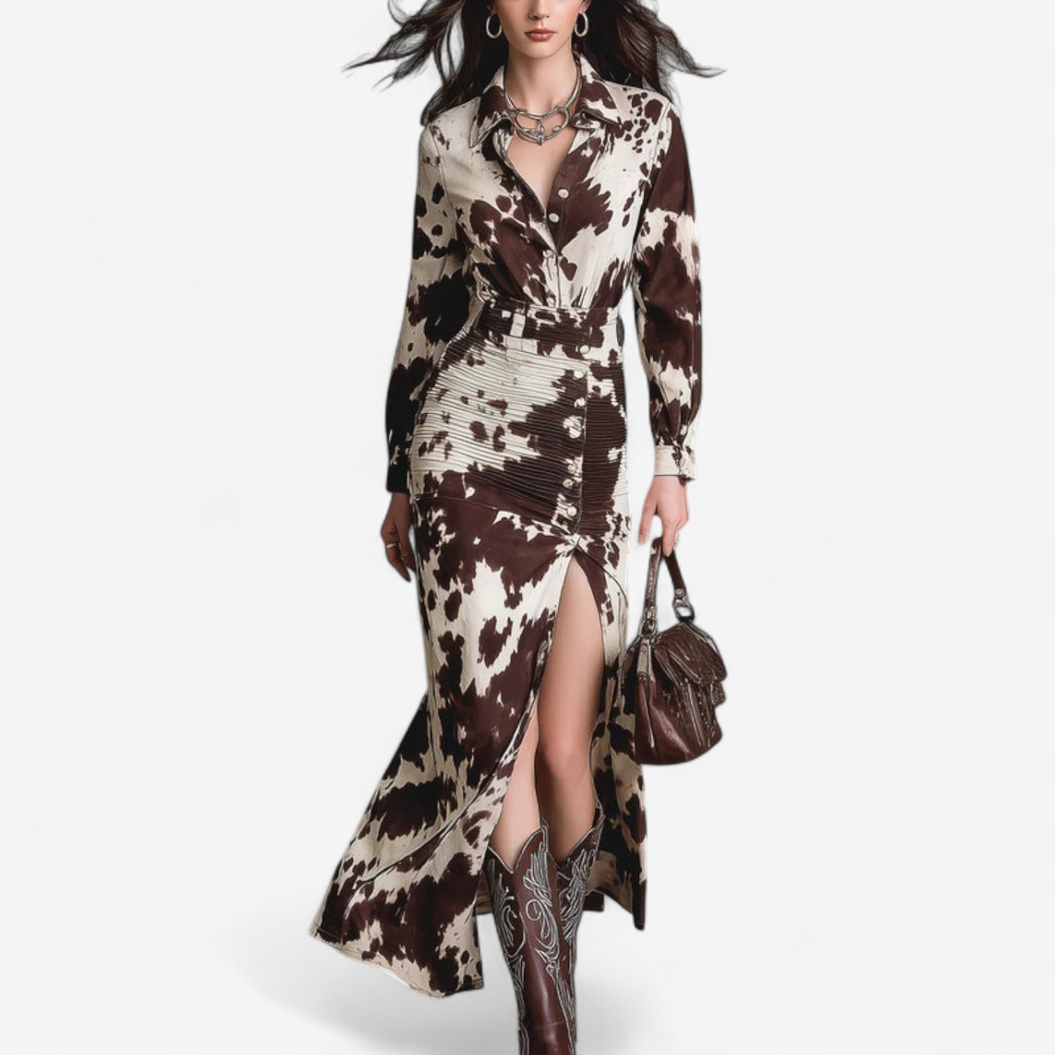 Dolores™ Elegante abito stampato