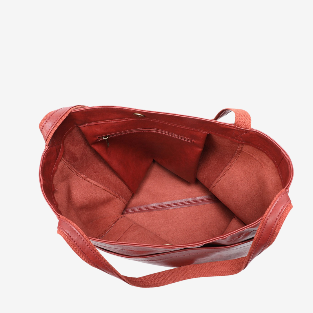 Borsa tote Evelyne™ in pelle vintage