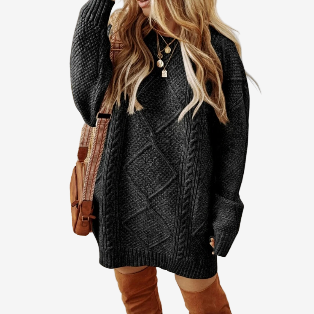 Astra™ Maglione ha lavorato a maglia a trecce