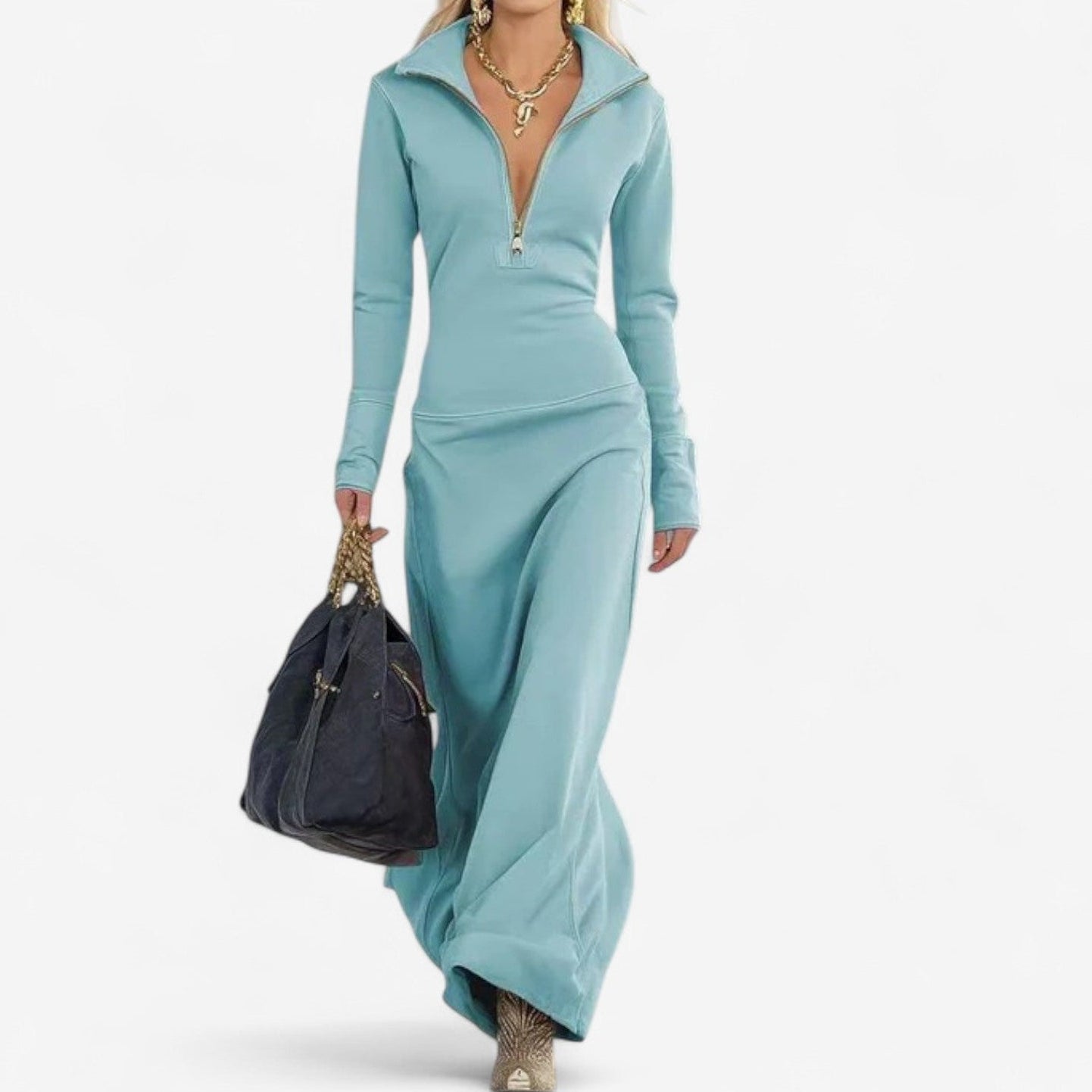 Katsiaryna™ Abito a collo alto